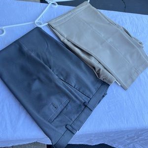 Haggar Pants Men’s 38x30 Grey and Khaki
